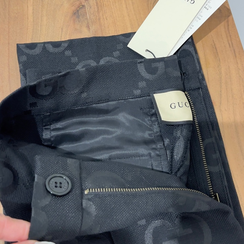 Gucci Black Monogram Trousers - Picture 2 of 6